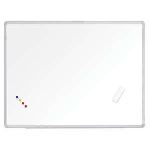 Tableau d'affichage blanc pour feutre - 90x120 cm