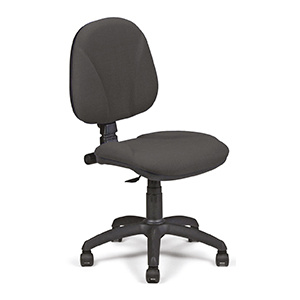 Siège STAR assise et dossier tissu - L57xP57xH90-103 cm - Noir C11