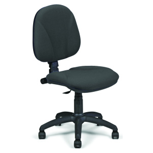 Siège STAR assise et dossier tissu - L57xP57xH90-103 cm - Noir C11