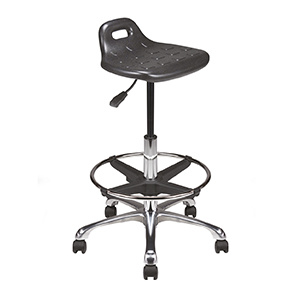 Siège FIPU mobile assise et dossier polyuréthane avec repose-pieds - H53,5 à 78,5 cm