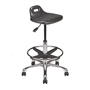 Siège FIPU mobile assise et dossier polyuréthane avec repose-pieds - H53,5 à 78,5 cm