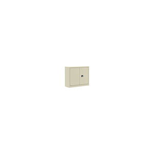 Armoire monobloc portes battantes 2 tablettes coloris noir - L100xP43xH100 cm - Beige RAL 1015