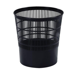 Lot de 20 corbeilles à papier polypropylène - 16L - D30xH31,7 cm - Noir