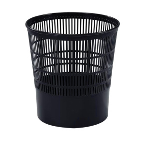 Lot de 20 corbeilles à papier polypropylène - 16L - D30xH31,7 cm - Noir