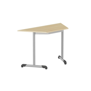 Table BANDANA DL plateau ép.19 mm mélaminé chant ABS piètement époxy - 120x60x60 cm - T6