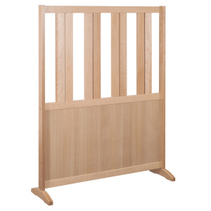 Claustra MOKA panneau ép.19 mm mélaminé piètement bois - L120xP35xH160 cm