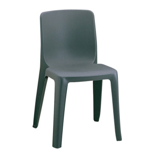 Chaise DENVER accrochable polypropylène - T6 - Gris