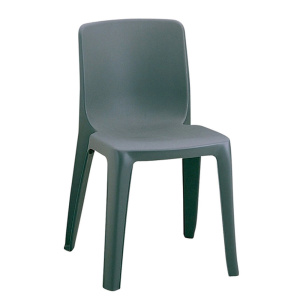 Chaise DENVER accrochable polypropylène - T6 - Gris