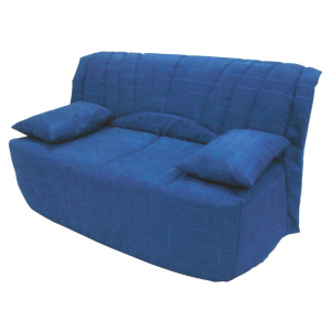 Banquette BZ tissu - 140 cm - Bleu