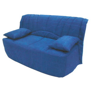 Banquette BZ tissu - 140 cm - Bleu