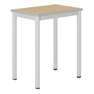 Table CARÉLIE mobile plateau ép.21 mm stratifié chant polyuréthane piètement époxy - 70x50 cm - T7