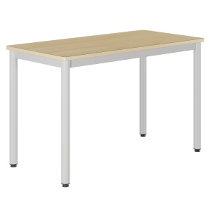 Table CARÉLIE plateau ép.24 mm stratifié chant bois piètement époxy - 120x60 cm - T6