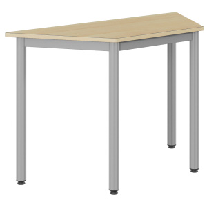 Table CARÉLIE plateau ép.24 mm stratifié chant bois piètement époxy - 120x60x60 cm - T6