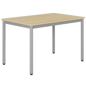 Table CARÉLIE plateau ép.24 mm stratifié chant bois piètement époxy - 120x80 cm - T6
