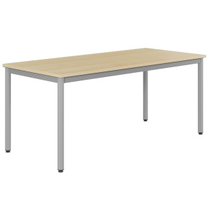 Table CARÉLIE plateau antibruit ép.24 mm stratifié chant ABS ép.2 mm piètement époxy - 180x80 cm - T6