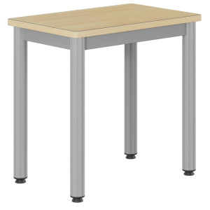 Table CARÉLIE plateau ép.21 mm stratifié chant bois piètement époxy - 60x40 cm - T3