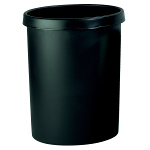 Corbeille à papier - 18L - D31xH32 cm - Noir