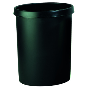 Corbeille à papier - 18L - D31xH32 cm - Noir