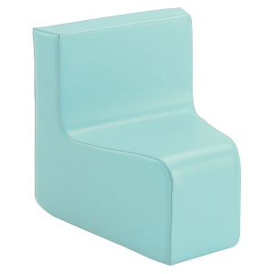 Chauffeuse d'angle 30 degrés LUTINS tissu enduit Comète - L50xP52,5xH57 cm - Junior HA 32 cm - Lagon