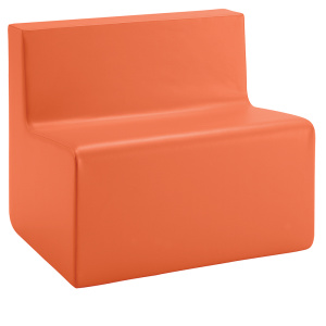 Banquette LUTINS 2 places tissu enduit Comète - L80xP58xH68 cm - Ado HA 40 cm