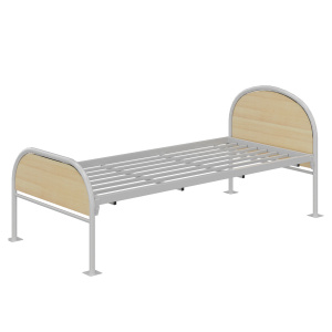 Lit ZEBRA compact piètement époxy platine de fixation - 90x200 cm