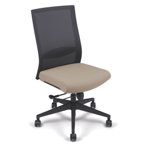 Siège TOOL dossier résille et assise tissu - H48 - 61 cm