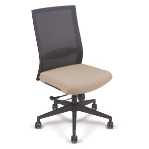 Siège TOOL dossier résille et assise tissu - H48 - 61 cm