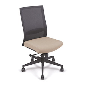 Siège TOOL dossier résille et assise tissu - H48 - 61 cm