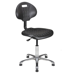 Siège CTPU HR assise et dossier polyuréthane piètement alu - H46 à 66 cm