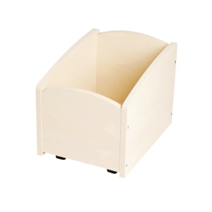 Lot de 3 bacs à albums mobile 1 cases bouleau - L30xP30xH34 cm