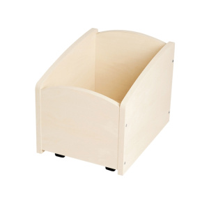 Lot de 3 bacs à albums mobile 1 cases bouleau - L30xP30xH34 cm