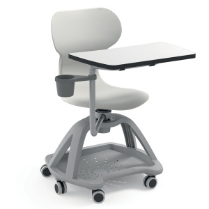 Siège MIA pivotante coque et piètement polypropylène - T6 - Blanc