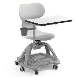 Siège MIA pivotante coque et piètement polypropylène - T6 - Blanc