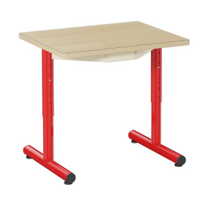 Table PETITE FRIMOUSSE HR plateau stratifié chant bois pièt. Époxy - 60x50 cm - T1 à T4