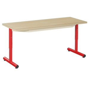 Table PETITE FRIMOUSSE HR plateau stratifié chant bois pièt. époxy - 120x50 cm - T1 à T4
