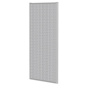 Claustra PANACOUSTIK bois structure aluminium - L80xH160 cm - Gris RAL 9006/gris