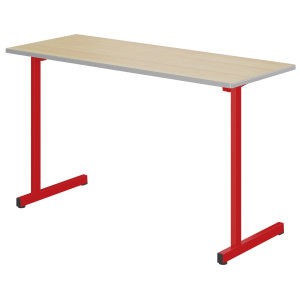 Table GANGE plateau ép.21 mm stratifié chant polyuréthane piètement époxy - 130x50 cm - T6