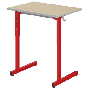 Table GANGE HR plateau ép.21 mm stratifié chant polyuréthane piètement époxy - 70x50 cm - T3 à T6