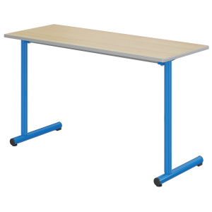 Table TAGE plateau ép.21 mm stratifié chant polyuréthane piètement époxy - 130x50 cm - T6