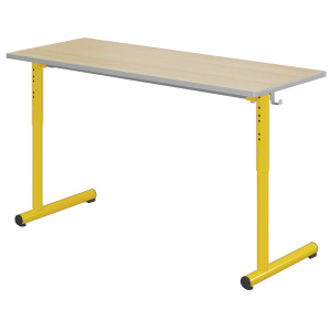 Table TAGE HR plateau ép.21 mm stratifié chant polyuréthane piètement époxy - 130x50 cm - T3 à T6