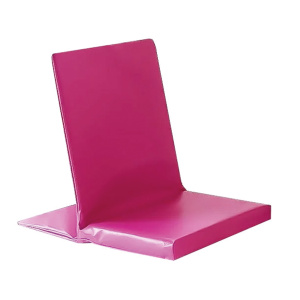 Siège pouf tissu PVC - L60xP42xH49 cm - Parme
