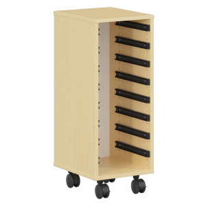 Meuble à composer PICCOLO mobile 1 colonne mélaminé - L36,5xP45xH95 cm - Hêtre miel