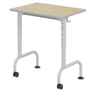 Table LEM HR plateau ép.21 mm stratifié chant polyuréthane piètement époxy - 70x50 cm - T3 à T6