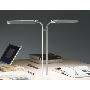 Lampe à fixer INTENS double tête époxy - L64xH54 cm