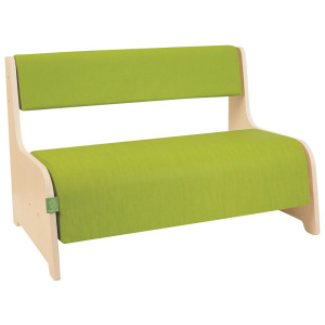 Banquette NATURE toile enduite piètement bois - L70xP45xH49 cm