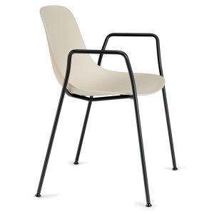 Lot de 4 bridges PURE LOOP MONO coque polypropylène accoudoir et piètement époxy - T6