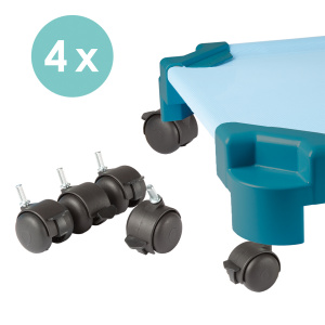 Lot de 4 roulettes pour couchette ÉVOLUTION