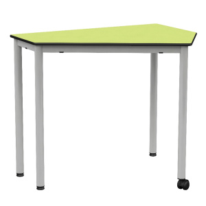 Table VERSATI plateau ép.13 mm stratifié compact chant âme noire piètement époxy - 90x69 cm - T6