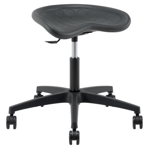 Siège TRACTOR mobile assise et dossier polyuréthane piètement Nylon - H46 à 59 cm