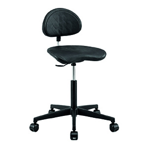 Siège TRACTOR mobile assise et dossier polyuréthane piètement Nylon - H46 à 59 cm